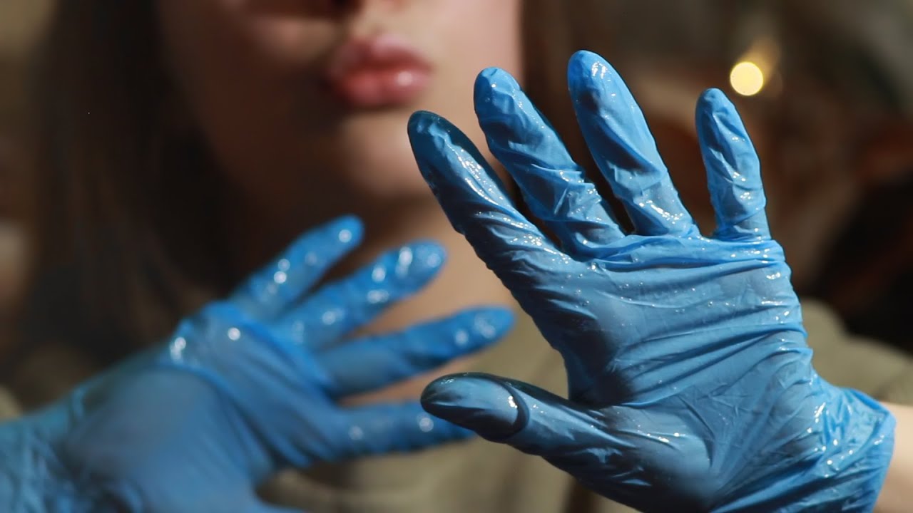ASMR |💥💤 Can These Latex Gloves Make You SLEEP In 30 Min?| Ear Massage With Oil, Mouth & Hand Sounds