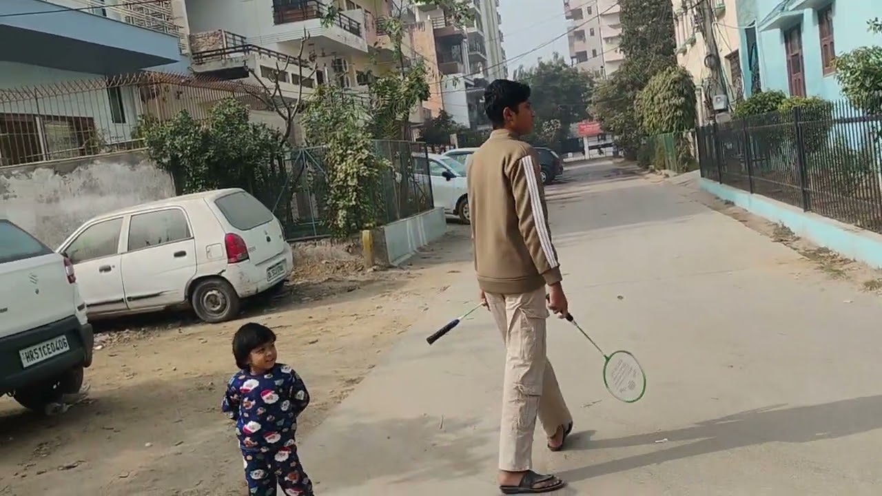 Aaj hmne khela Badminton 🏸