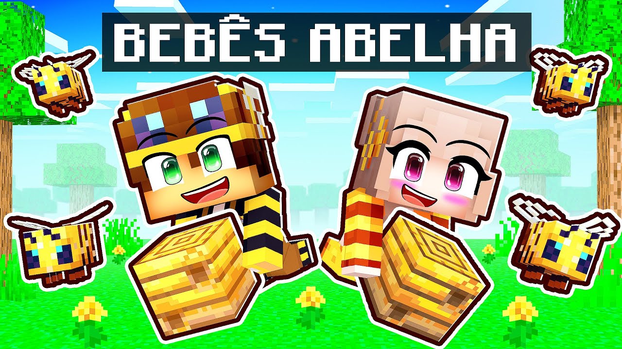 Jogando Minecraft como ABELHAS por 24 horas!
