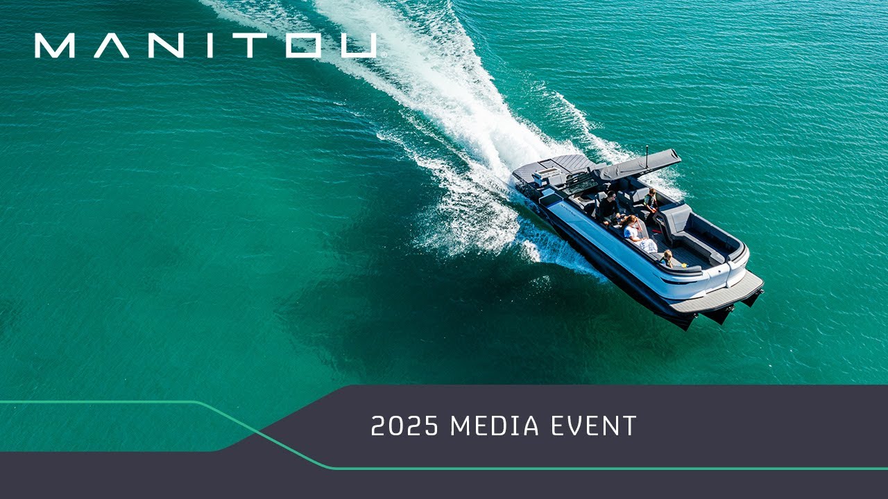 Media test the 2025 Manitou Pontoon Lineup with Kirk Cousins