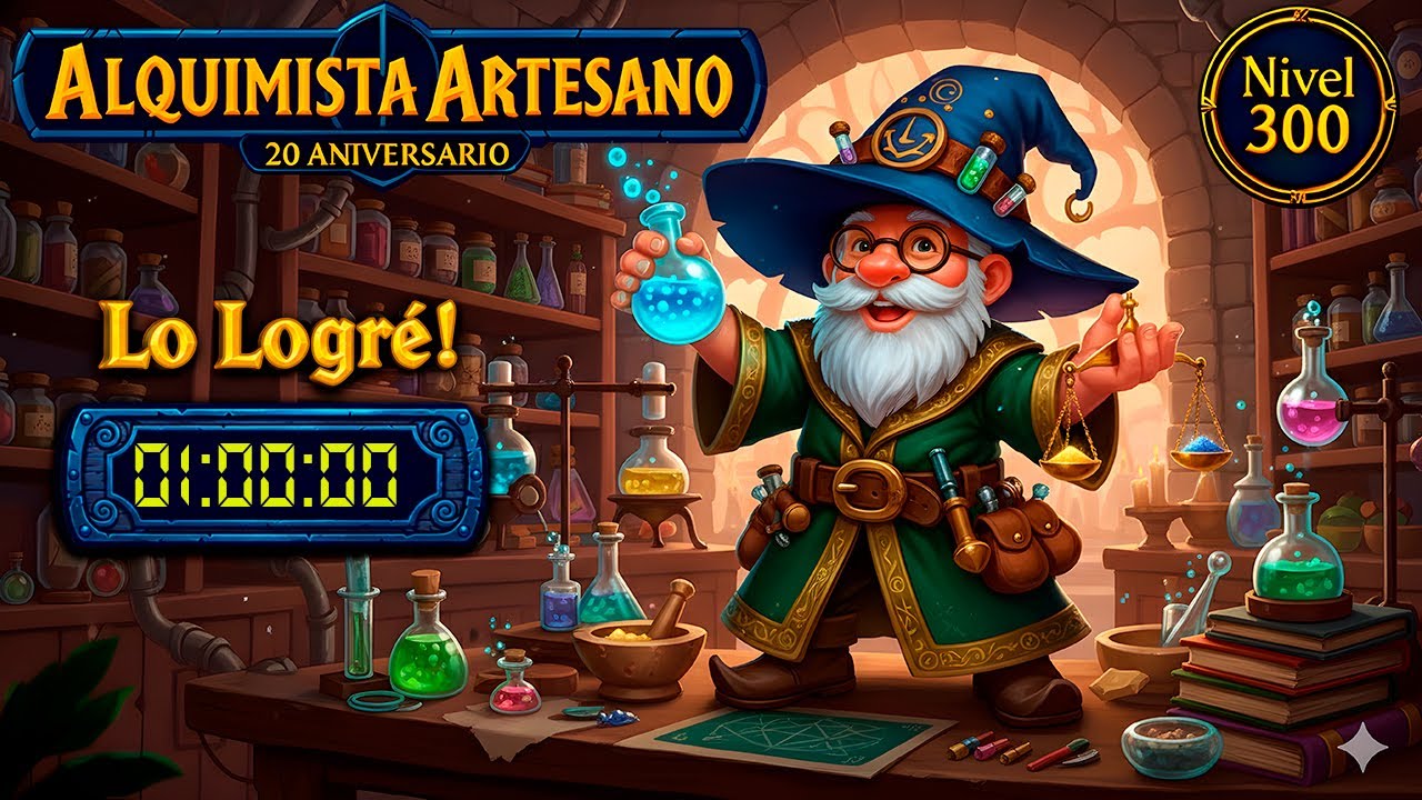 GUIA ALQUIMIA DEL 1 AL 300 EN 1HORA WOW CLASSIC 20 ANIVERSARIO (2026)