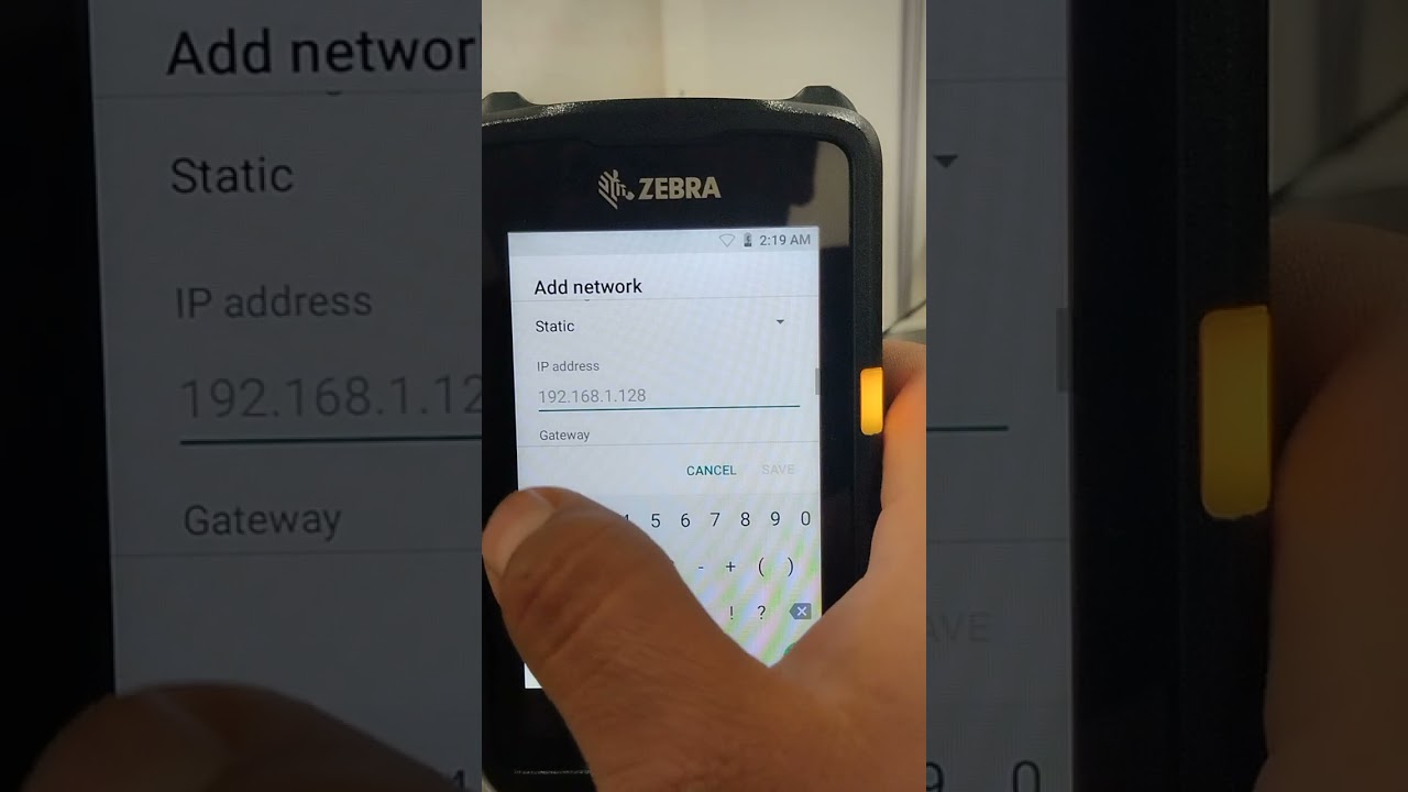 ZEBRA MC33 Configuracion wifi velocity.