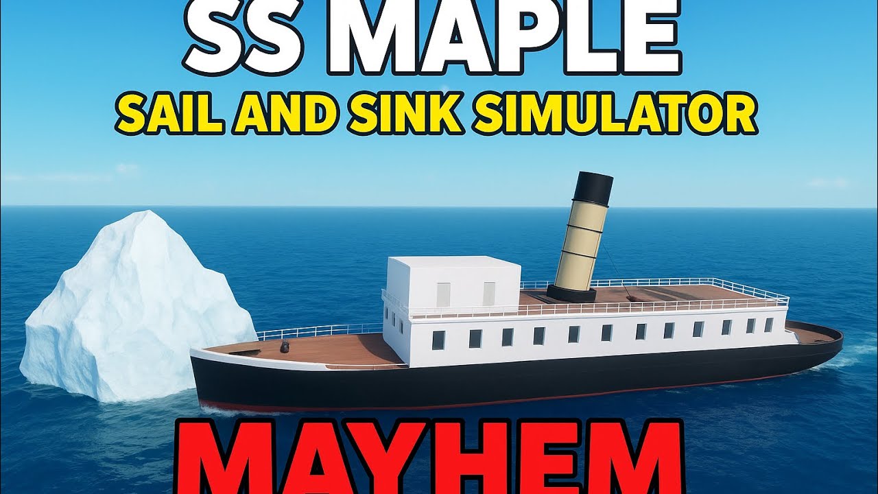 (New) SS Maple sinks cool cinematic footage (sail and sink simulator)
