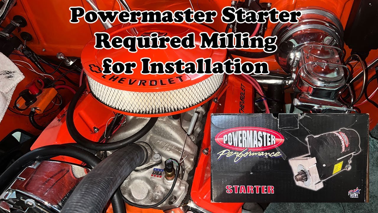 Powermaster Starter required Milling to Install