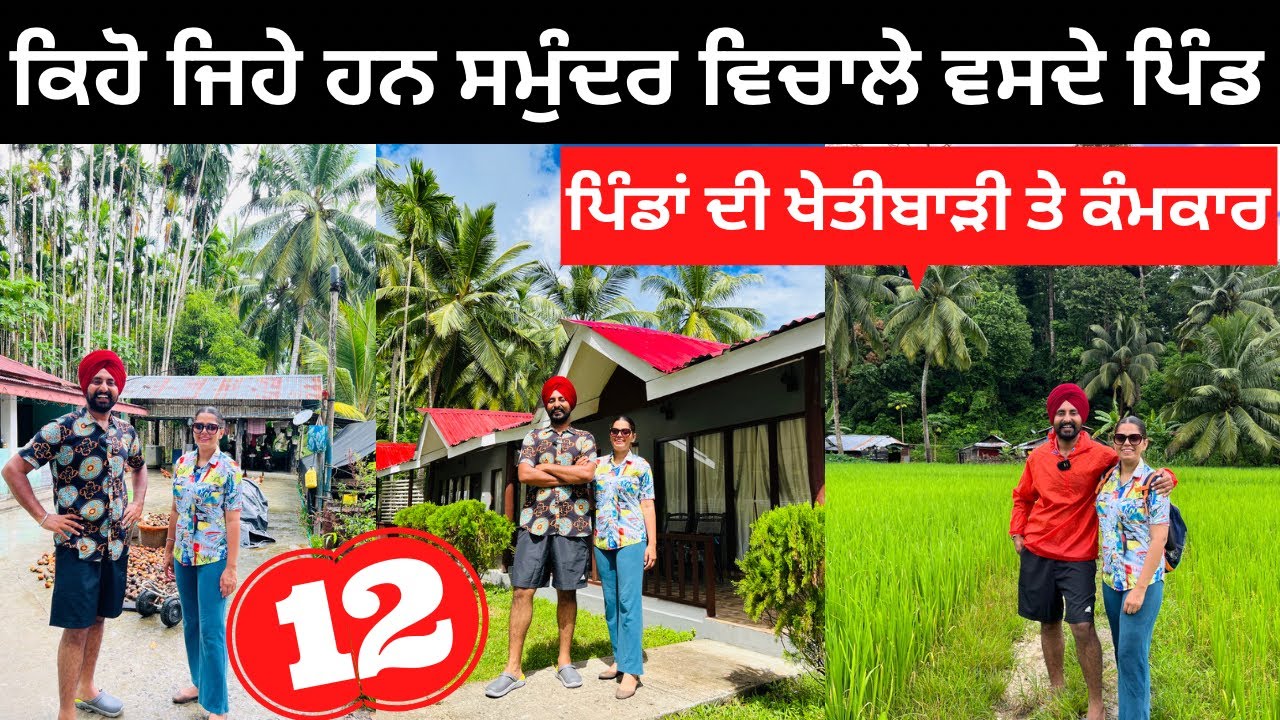 ਅੰਡੇਮਾਨ ਨਿਕੋਬਾਰ ਦੇ ਪਿੰਡ Andaman Village Life | Punjabi Travel Couple | Ripan Khushi | Andaman Tour