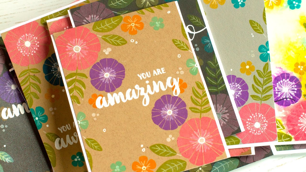 Distress Oxide Stamping