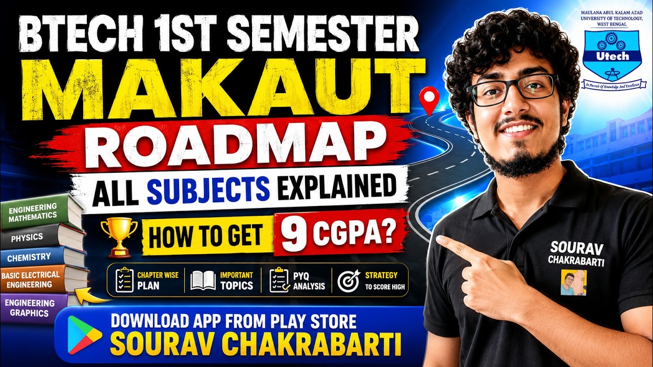 🚀Complete 1st Semester Roadmap (Day 1 to Semester Exam) | MAKAUT University🔥#makaut #makautsemester