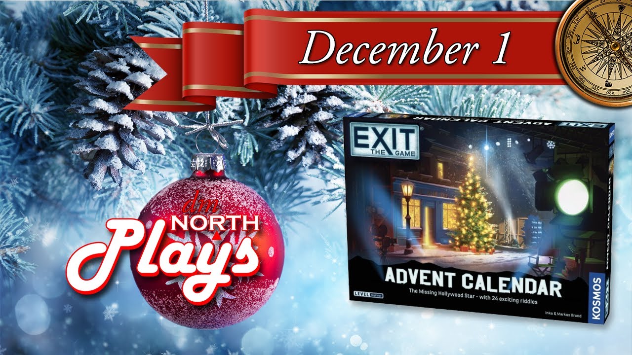 Exit The Game 2024 Advent Calendar: The Missing Hollywood Star (December 1) Board Game Gameplay