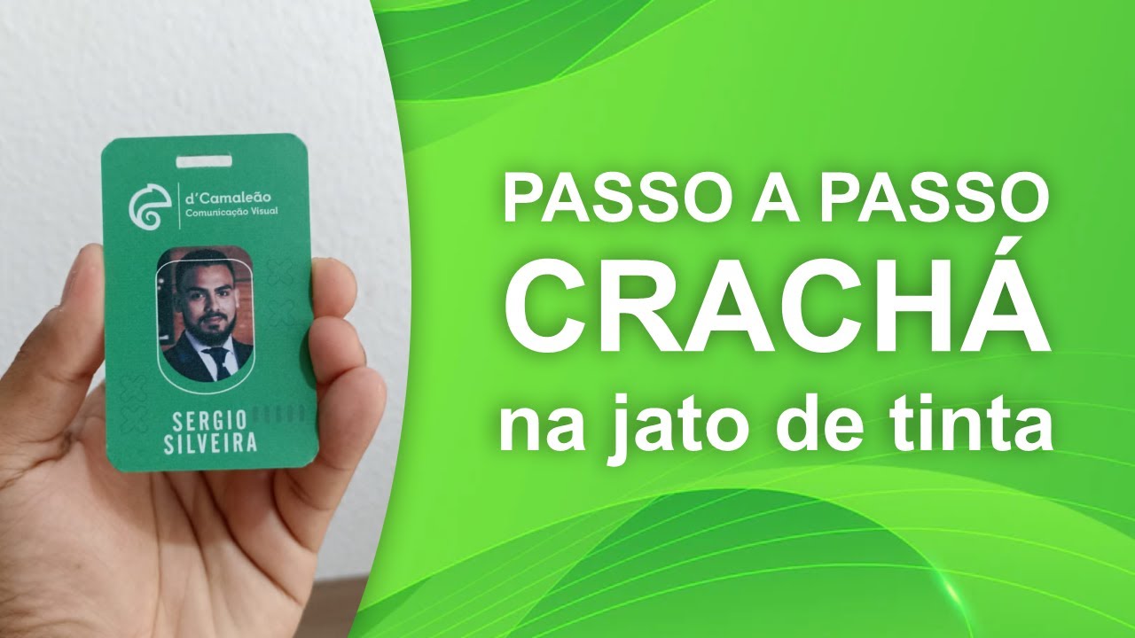 Passo a passo produção de Crachás com jato de tinta #graficarapida