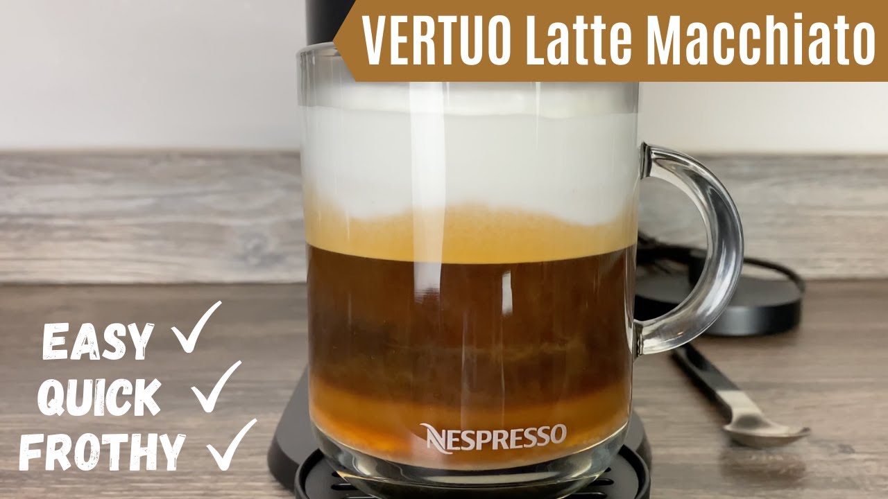 Латте макиато Nespresso Vertuo | Рецепты кофе Nespresso | Кофемашина Vertuo Next и Aeroccino 3 или 4