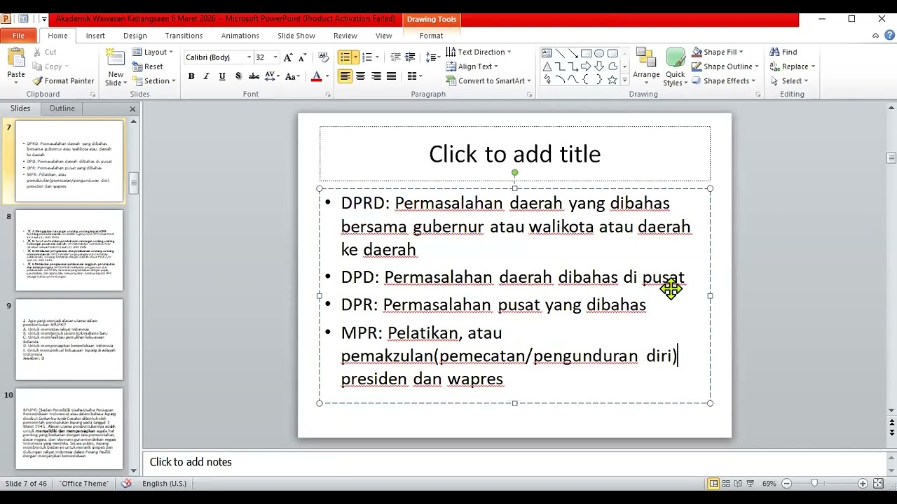 Bimbel Akademik Wawasan Kebangsaan (6/3/2026)