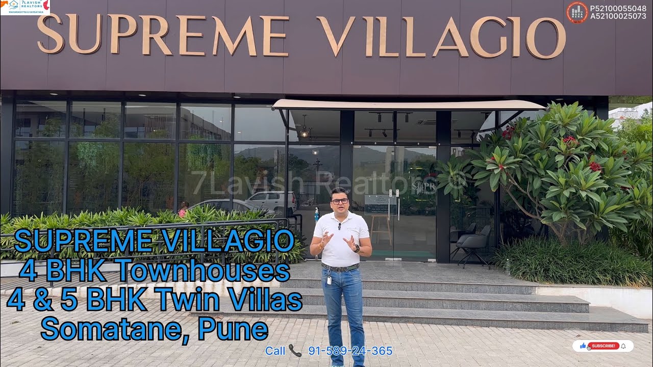 Supreme Villagio Introducing 4 & 5 BHK Twin Villas & 4 BHK Townhouses At Somatane Pune Sample Villa