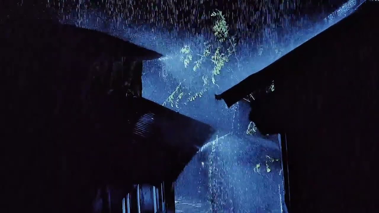 Instant Sleep for Insomnia | Heavy Rain on Metal Roof at Night