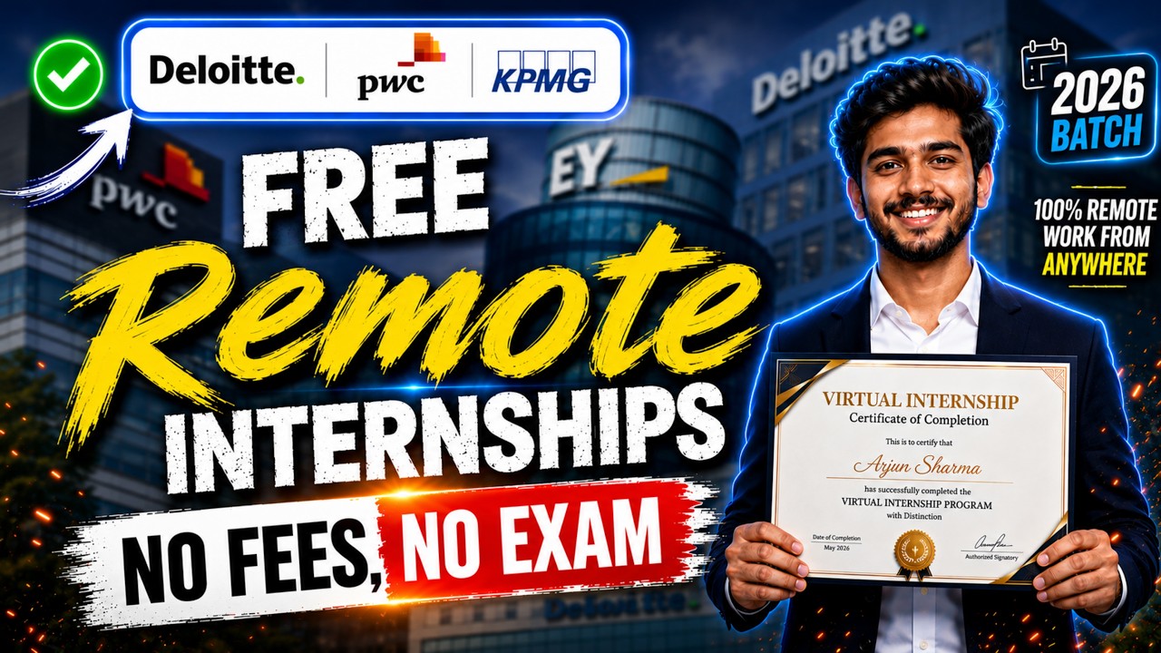 Deloitte Free Virtual Internship 2026 | Free Certificate | No Exam No Interview | For Freshers