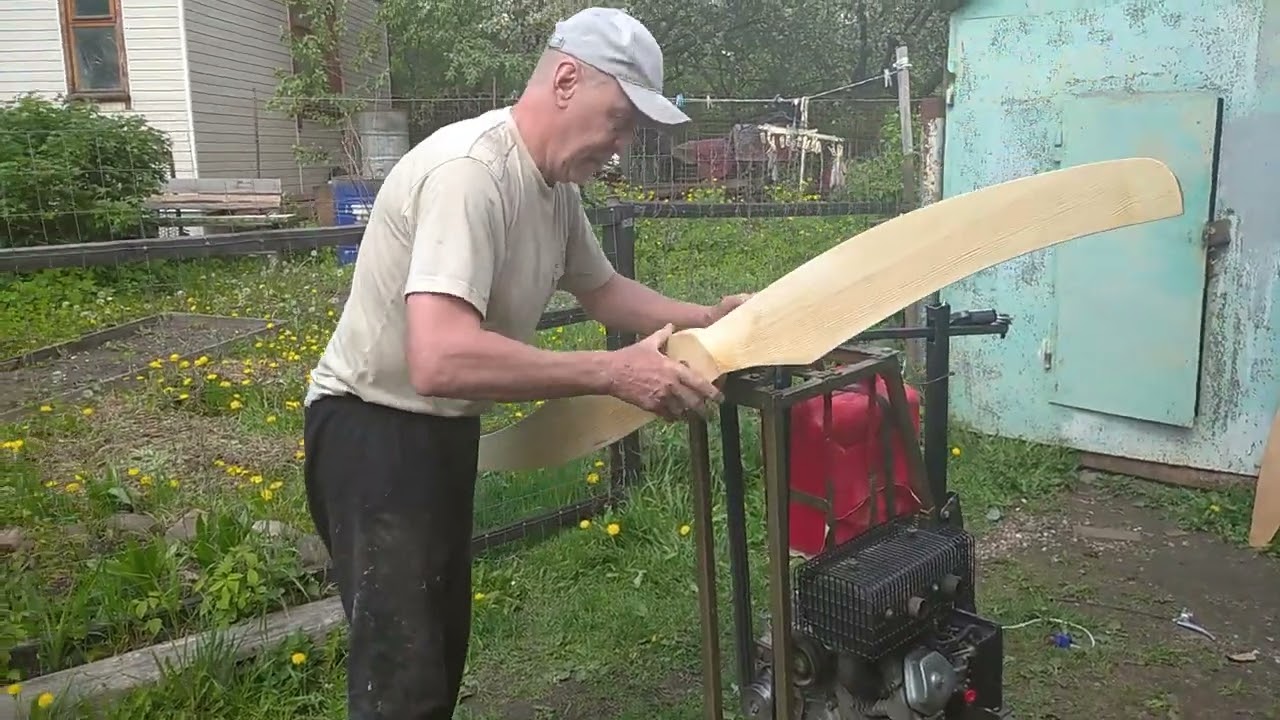 испытание винтов для аэролодки,аэросаней, аэроглисера.