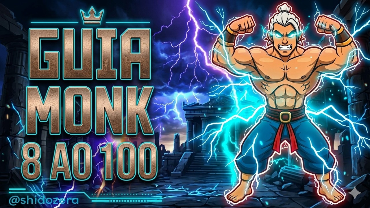 Tibia: Melhor Rota para Upar Monk do Level 8 ao 100 (Guia Atualizado 2026  XP + Profit)