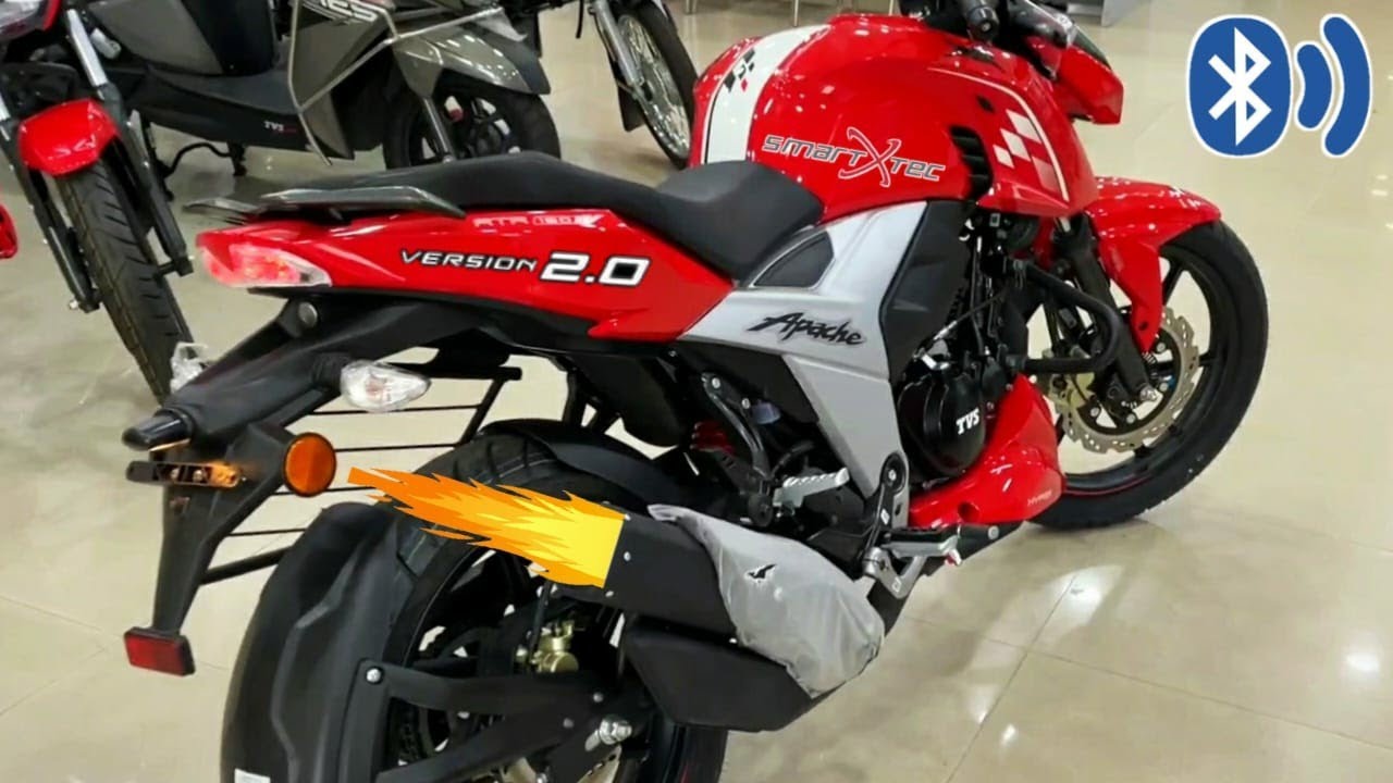 New Model 2022 Apache RTR 160 4v Sports Red Edition With Dual Barrel Exhaust System Sound 🔥