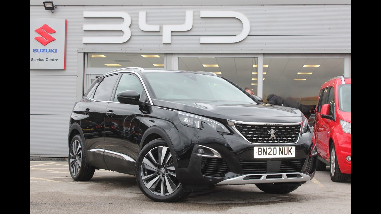 BN20 NUK Peugeot 3008 1.2 Pure Tech GT Line Premium Auto 5dr Black 2020