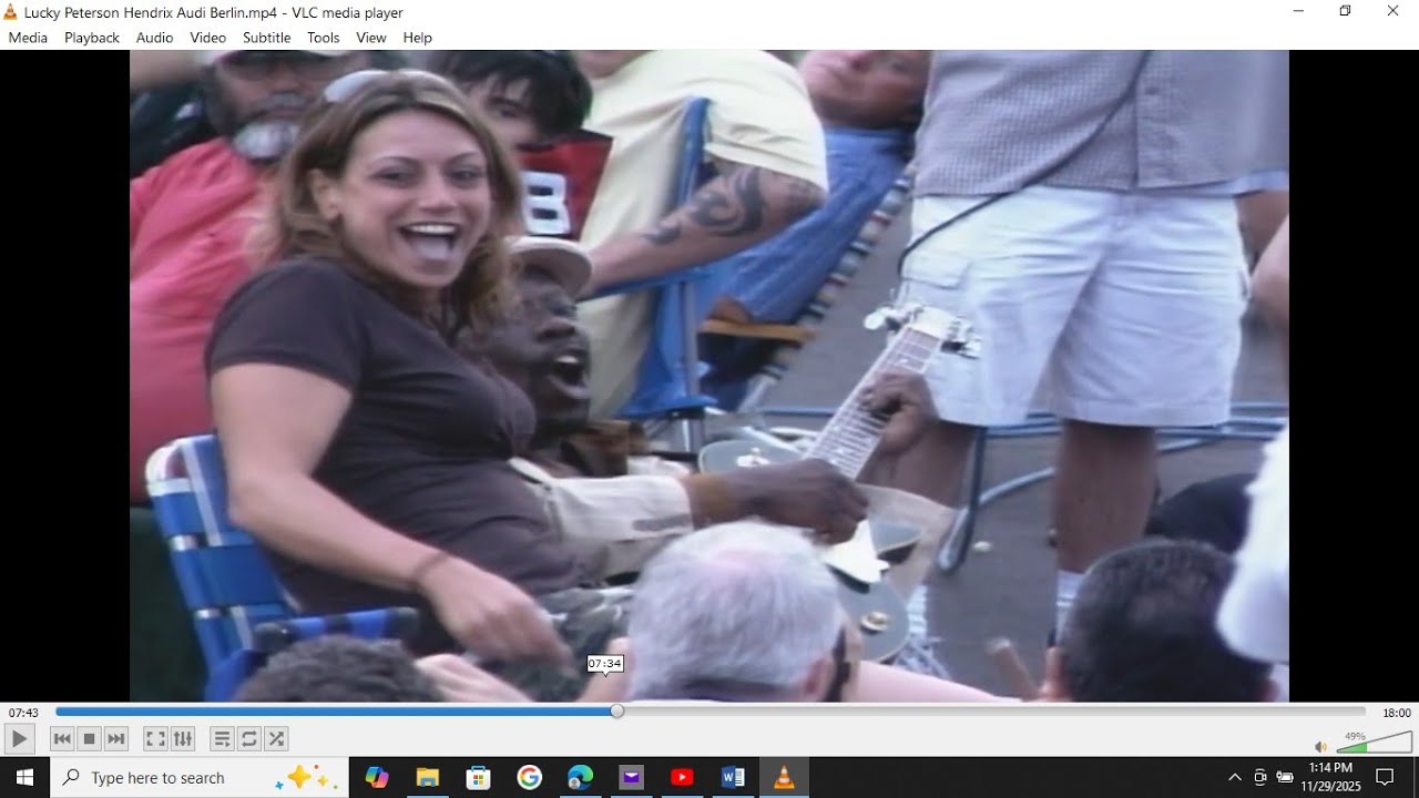 The Wild Ride of Lucky Peterson comes to a close by breaking another string and almost the guitar