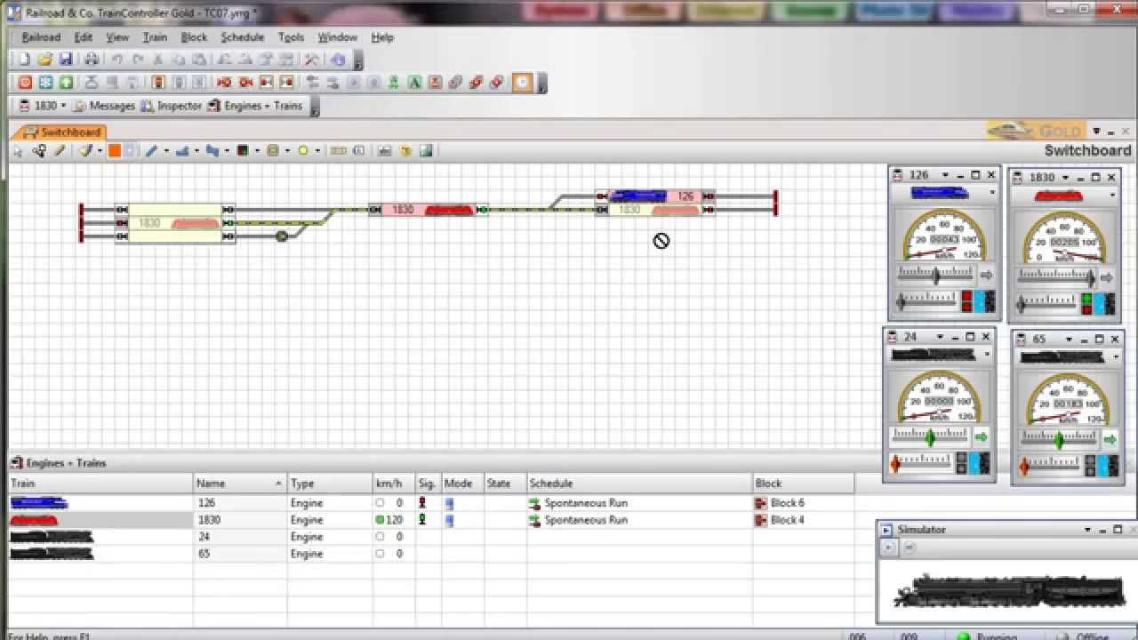 Traincontroller 08: Automatic Driving - Spontaneous Run
