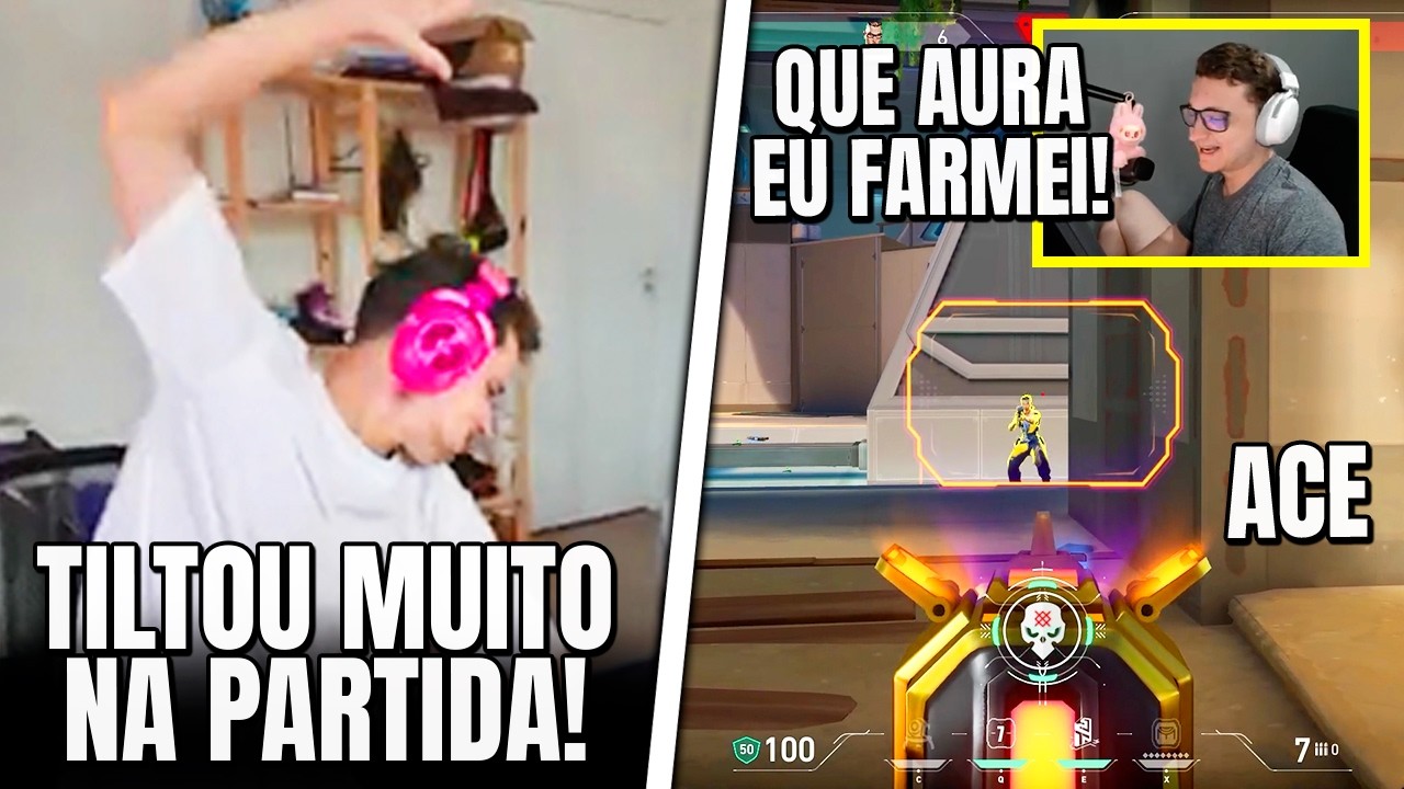 FURQ TILTOU E QUASE QUEBROU A MESA! LULA FARMOU AURA COM ACE – VALORANT CLIPS