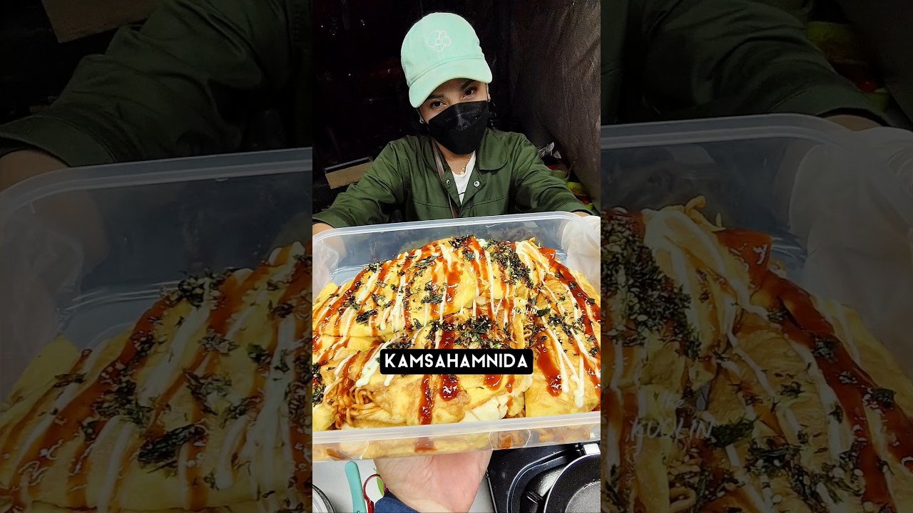 Amazing Street Buldak Spicy Noodles Omelette #shorts #viral #trending