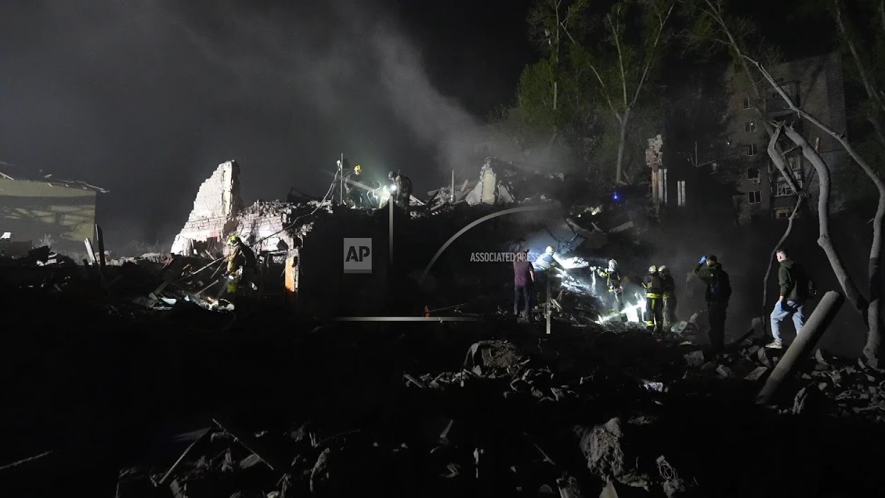 Massive Russian strike on Kyiv kills at least 9 overnight