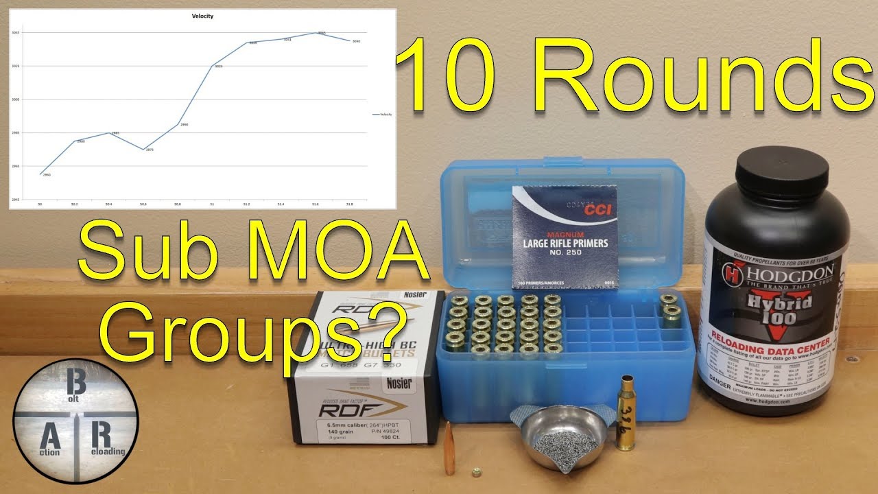 Using the 10 Round Load Development Ladder test technique with the Nosler 140 RDF and Hodgden H100V