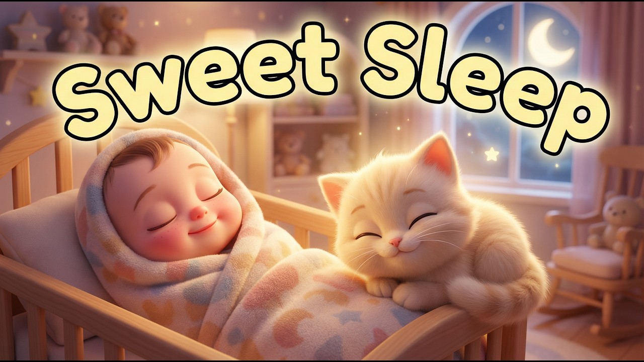 Sweet Sleep Lullaby for Babies 🌙😴 Soft Kitten Purrs & Gentle Night Dreams 🐱✨