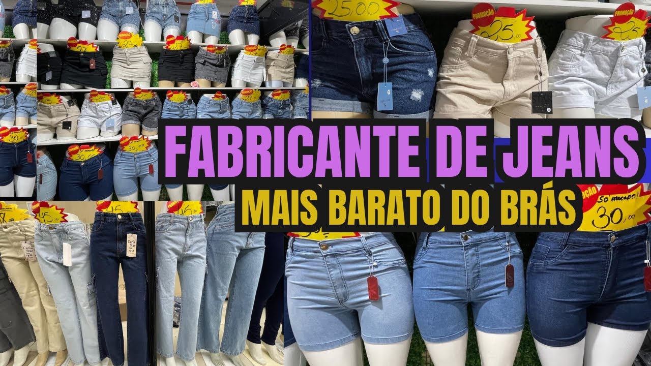 😱FABRICANTE DE JEANS MAIS BARATO DO BR&Aacute;S SP