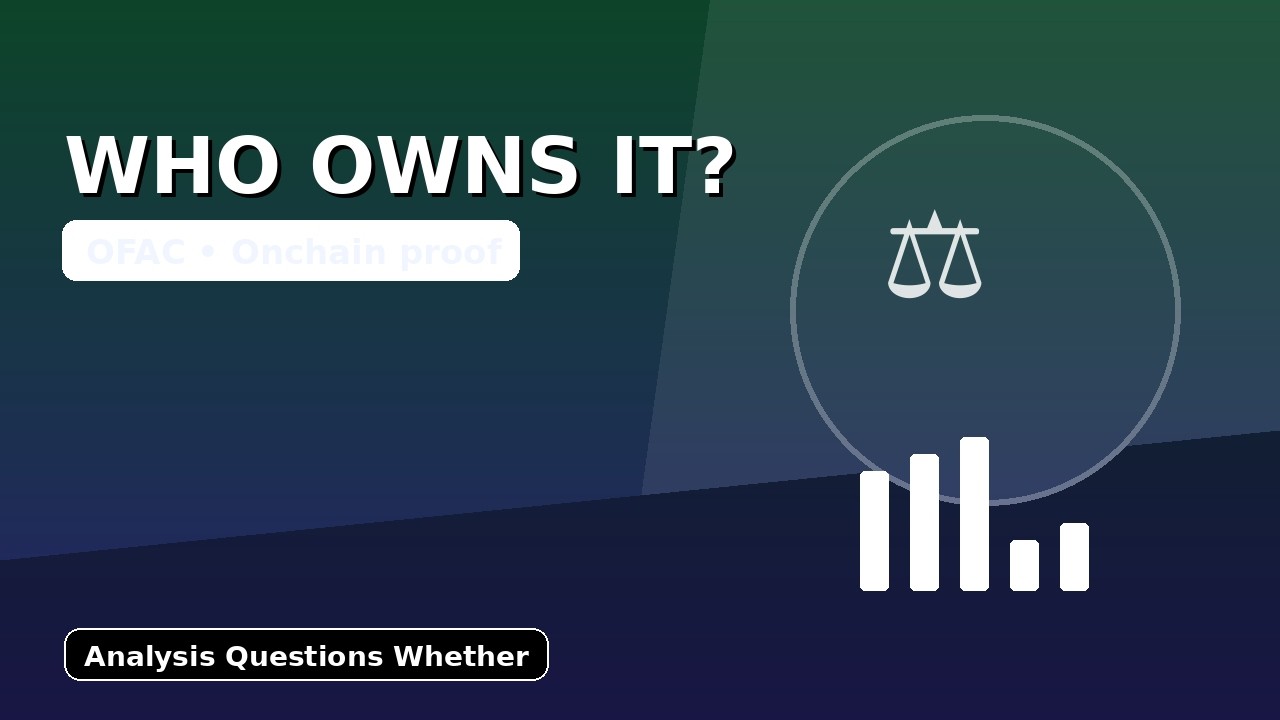Analysis Questions Whether Wallet Control as Analysis Questions Whether Reframes OFAC Risk