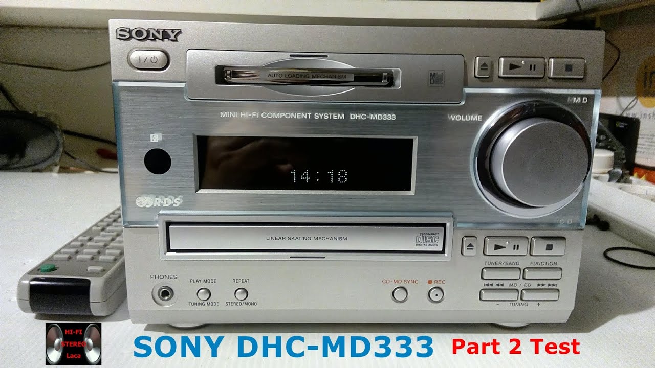 SONY DHC-MD333 Mini Hi-Fi Component System (1998) Part 2 Test ●