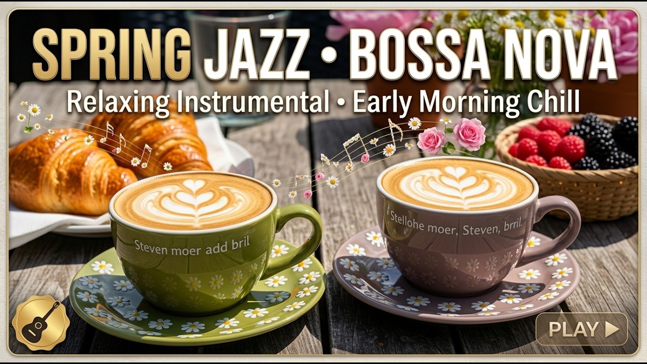 Spring Morning Coffee | Positive Bossa Nova Jazz for Cozy Mornings and Calm Focus