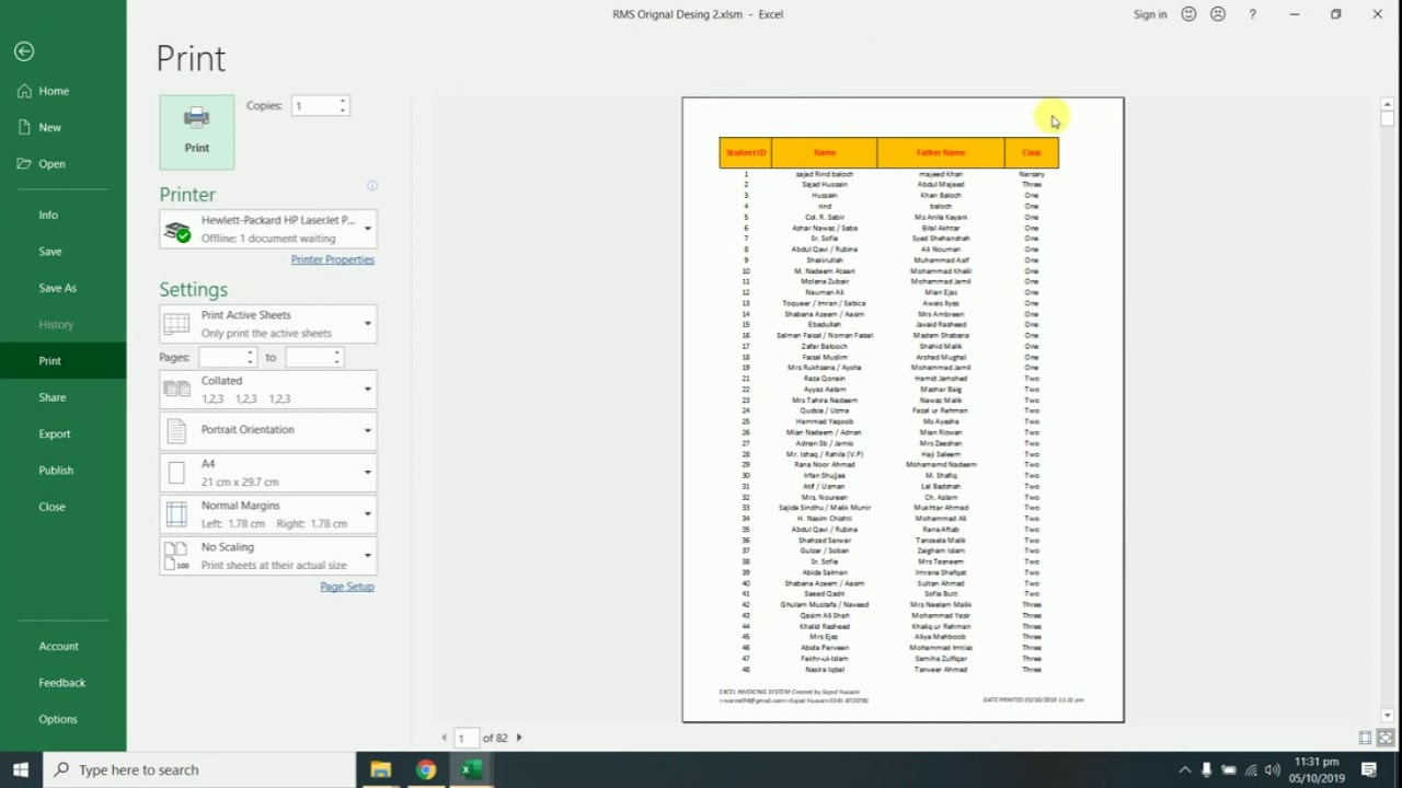 How Show Grideview,Column and Rows Heading for Print in Excel | Excel Tutorial