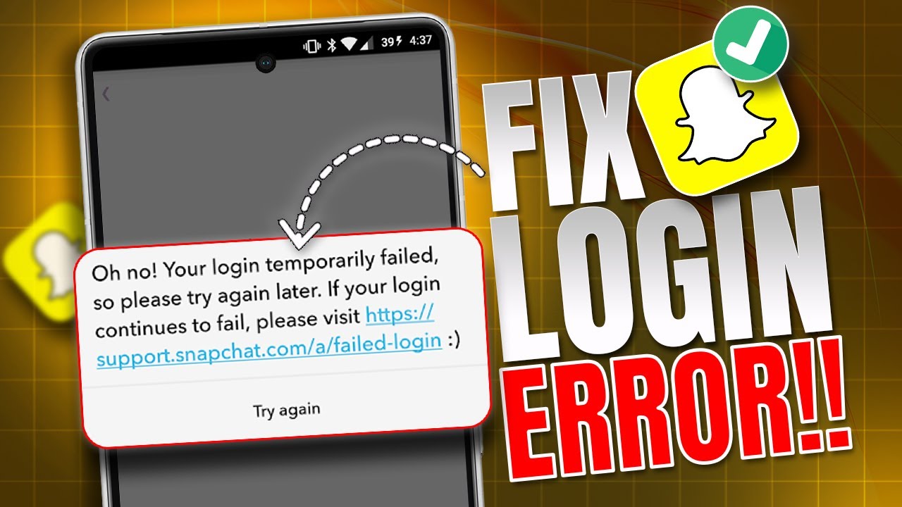 How to Fix Snapchat Login Error | Easy Solutions to Log In Snapchat