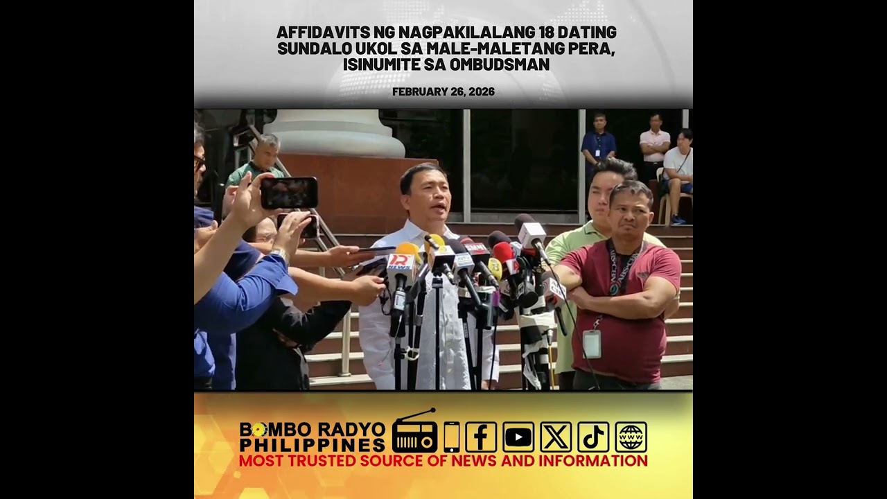 Affidavits ng nagpakilalang 18 dating sundalo ukol sa male-maletang pera, isinumite sa Ombudsman