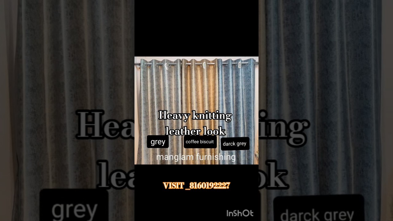HEAVY KNITTING LEATHER LOOK, CURTAIN ll @manglamfurnishingsurat  #curtain #readmadecurtain