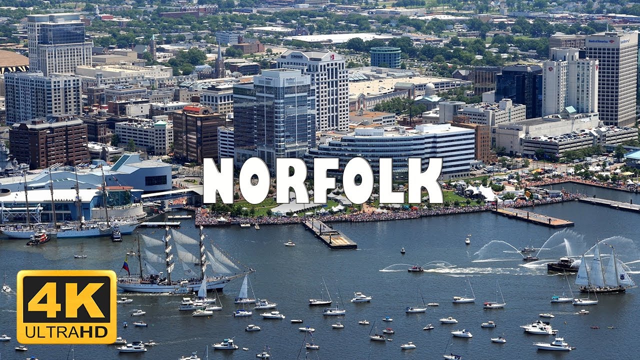 Norfolk, Virginia, USA 🇺🇸 | 4K Drone Footage