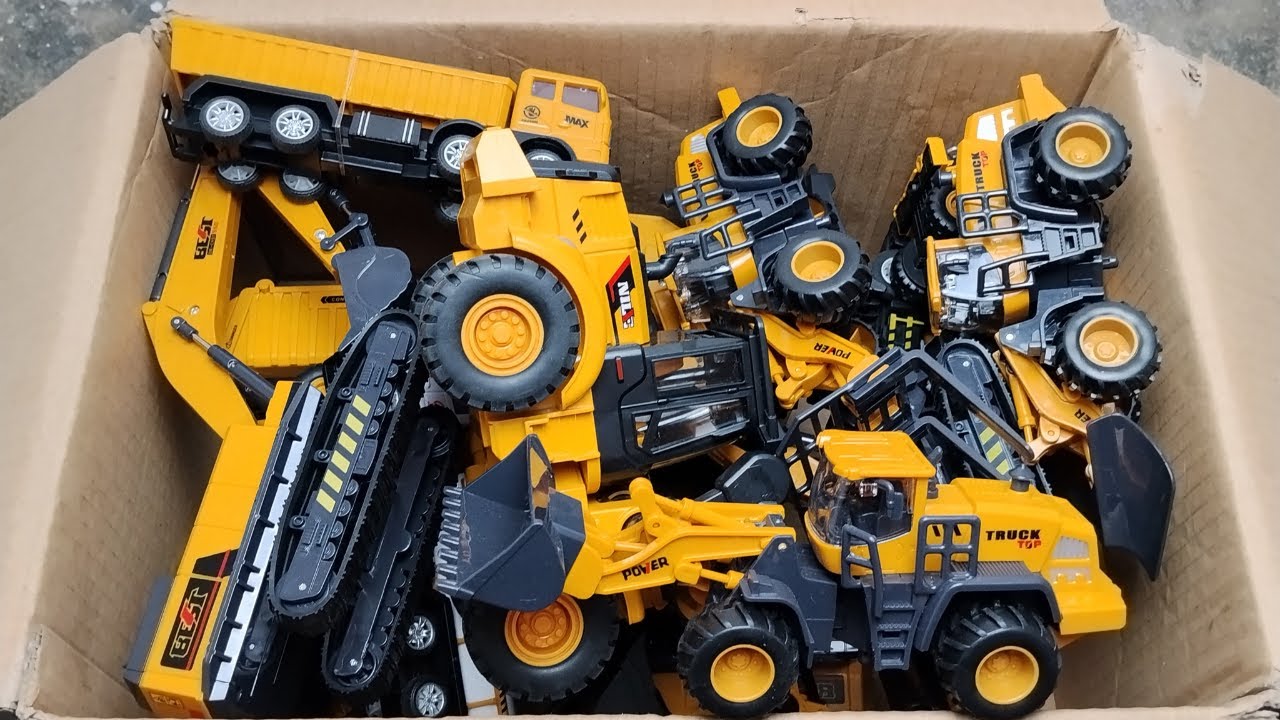 RC TRACTORS, MEGA RC TRUCKS, RC MACHINES COLLECTION!! EXCAVATOR LESU ET30H, KABOLITE K350-200 DIGGER