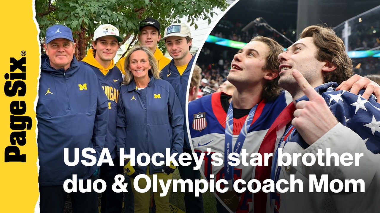 Meet Jack and Quinn Hughes, Team USA Hockey's star brother duo with an Olympic coach Mom