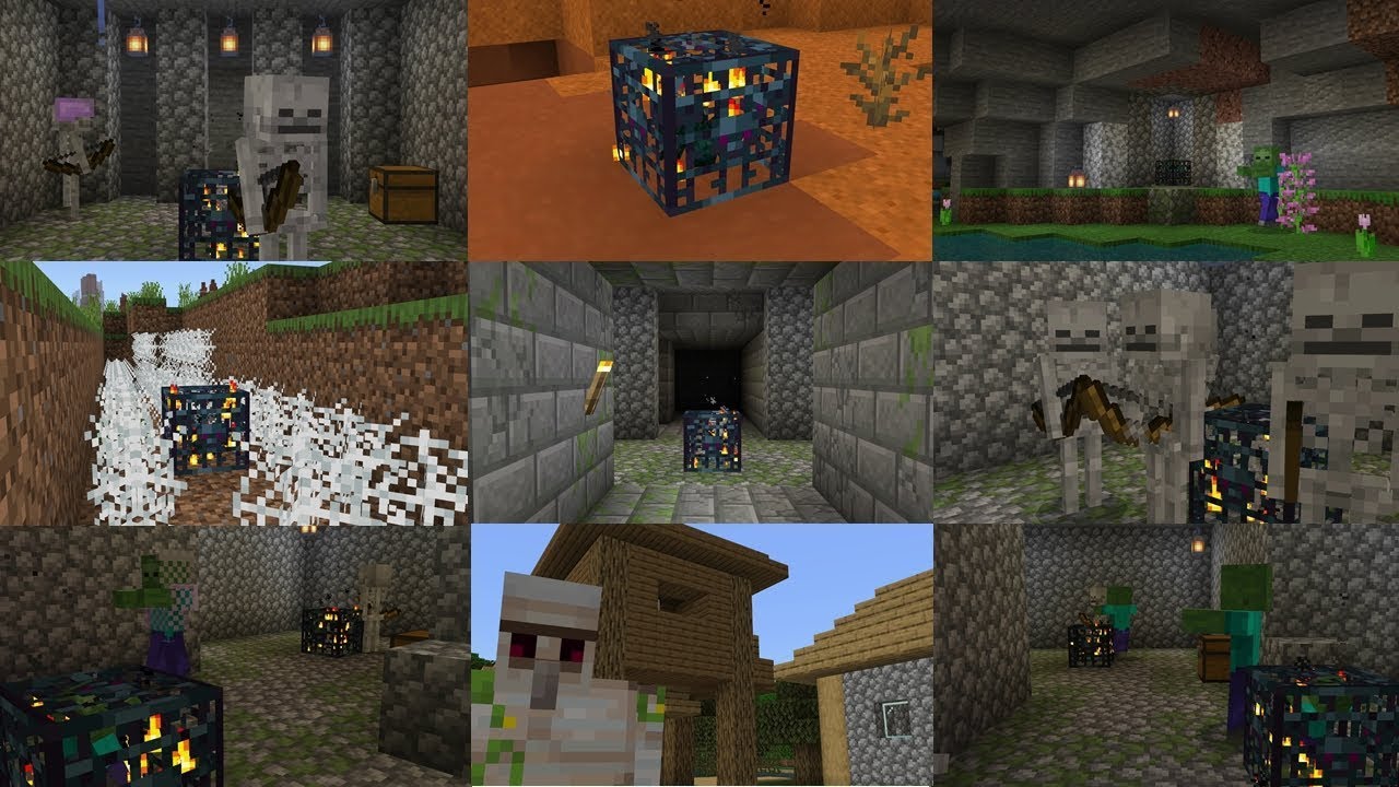 TOP 25 MOB SPAWNER SEEDS for MINECRAFT BEDROCK EDITION! (PE, Xbox One, Switch, W10)