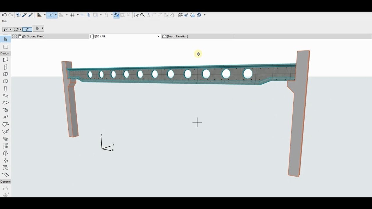 ARCHICAD 23 beams балки ARCHICad 23