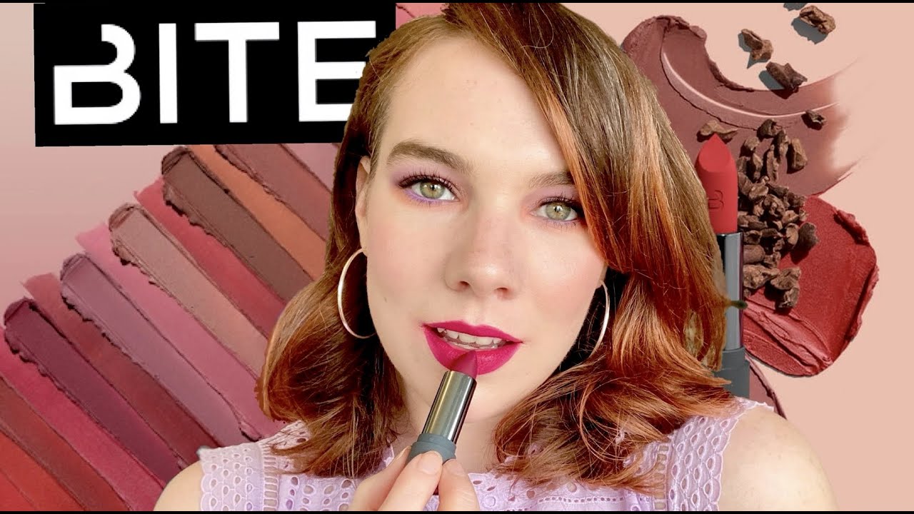 NEW Bite Beauty Power Move Soft Matte Lipsticks 🌸 5 Shades Lip Swatched + Comparisons!