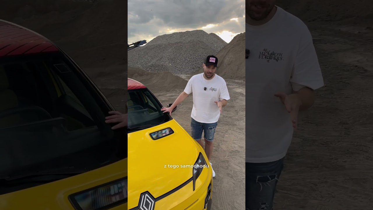 Nowe RENAULT 5 | najlepszy miejski elektryk? #renault #5 #renault5 #electric #citycar #yellow