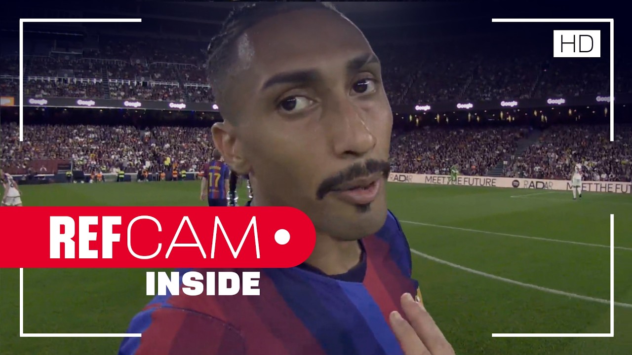 REFCAM POV: FC Barcelona vs Rayo Vallecano 👀