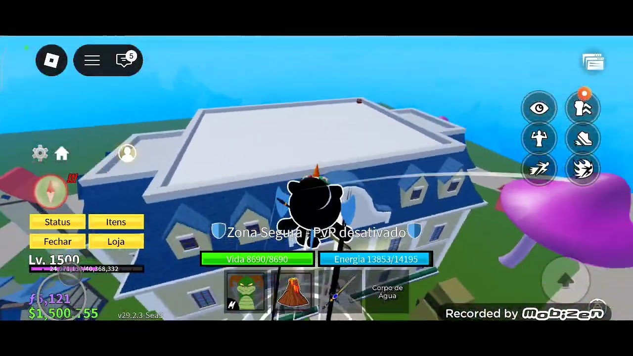 JOGANDO BLOX FRUITS COM MEU IRMÃO!