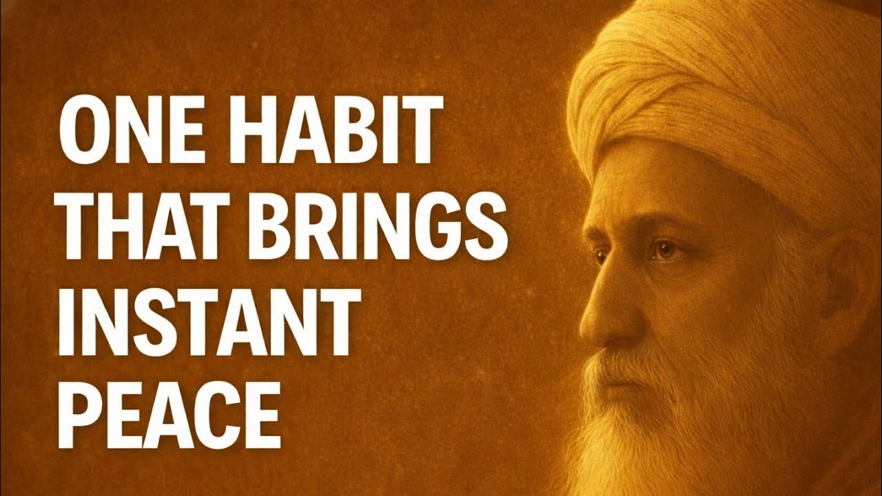 One Habit That Brings Instant Peace