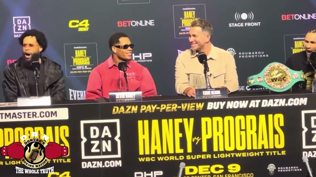 (KNOCK OUT DEBATE) INSANE FINAL DEVIN HANEY VS REGIS PROGRAIS PRESS CONFERENCE