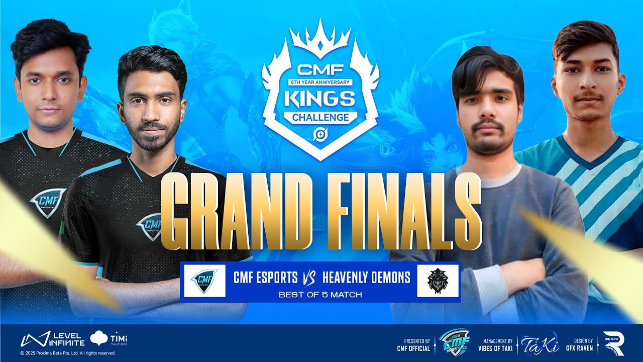 [BANGLA] CMF 5 YEARS SPECIAL KINGS CHALLENGE | GRAND FINALS | CMF vs HD | BO5 #hok #cmf #hd