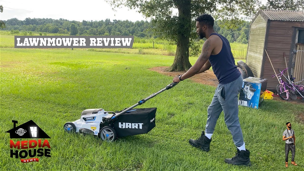 HART Tools 40v Brushless Battery Powered Lawn DEMO